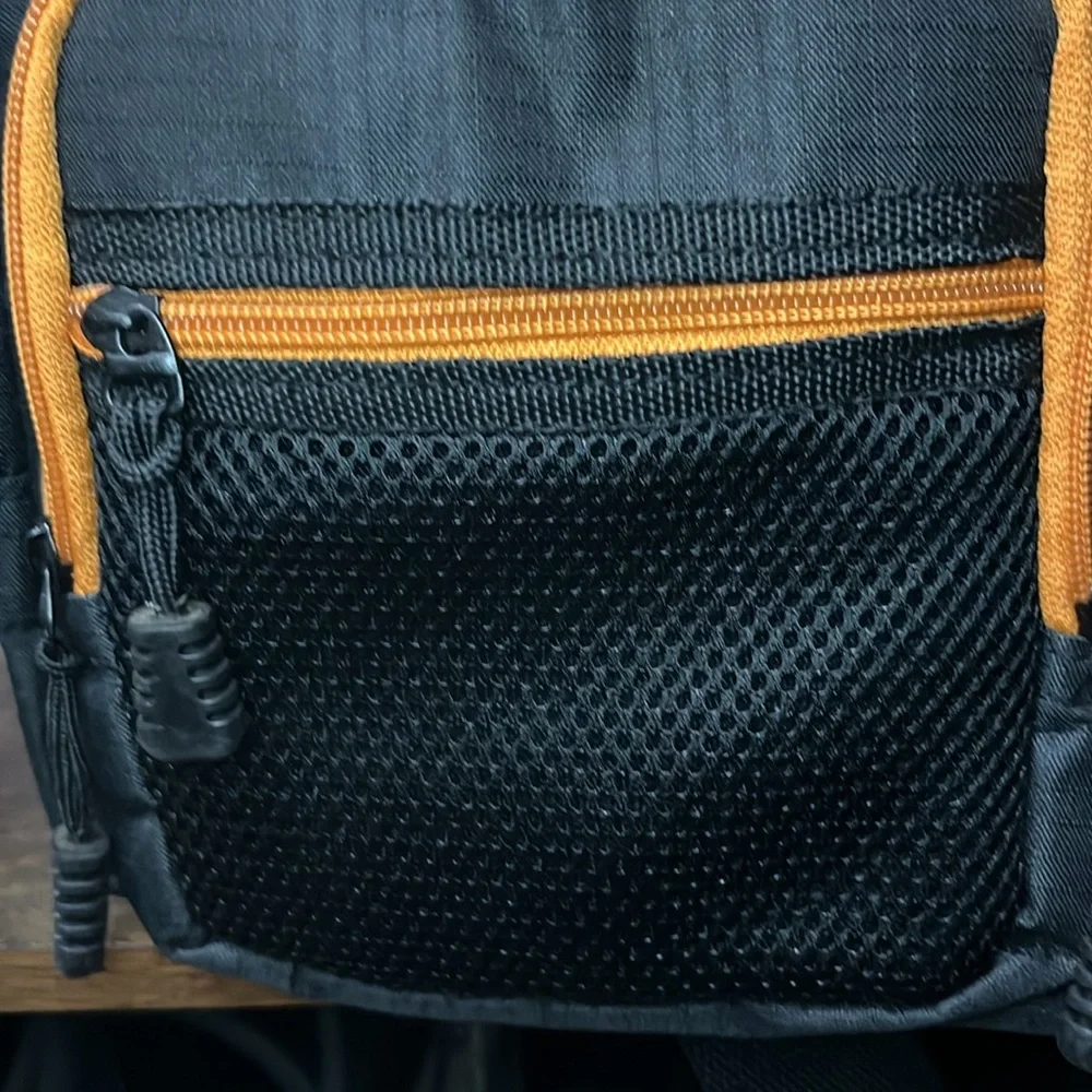 Black and Orange Men's Crossbody Bag